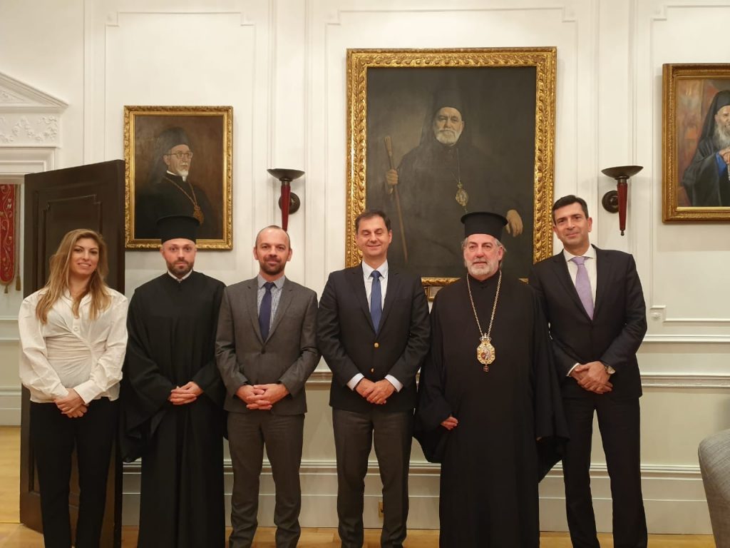 The Minister of Tourism of the Hellenic Republic visits the Archdiocese
