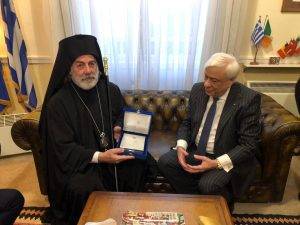 Meeting of His Eminence Archbishop Nikitas with the President of the Hellenic Republic