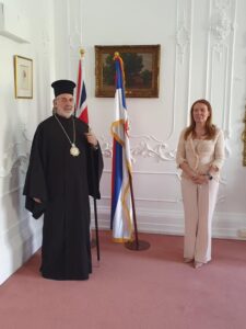 Visit of His Eminence Archbishop Nikitas to the Ambassador of Serbia