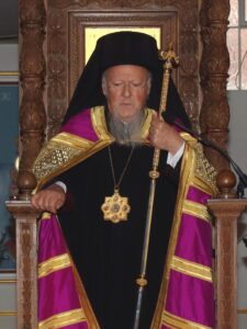 His All Holiness at All Saints Greek Orthodox Church