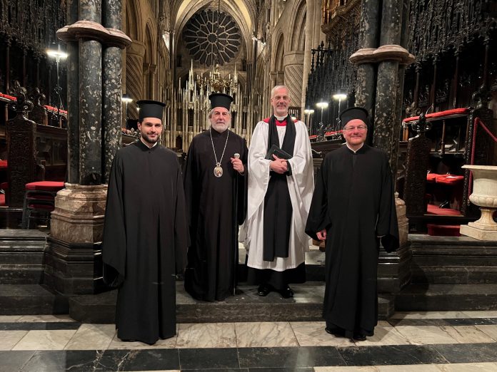 Archbishop Nikitas visits Durham Cathedral