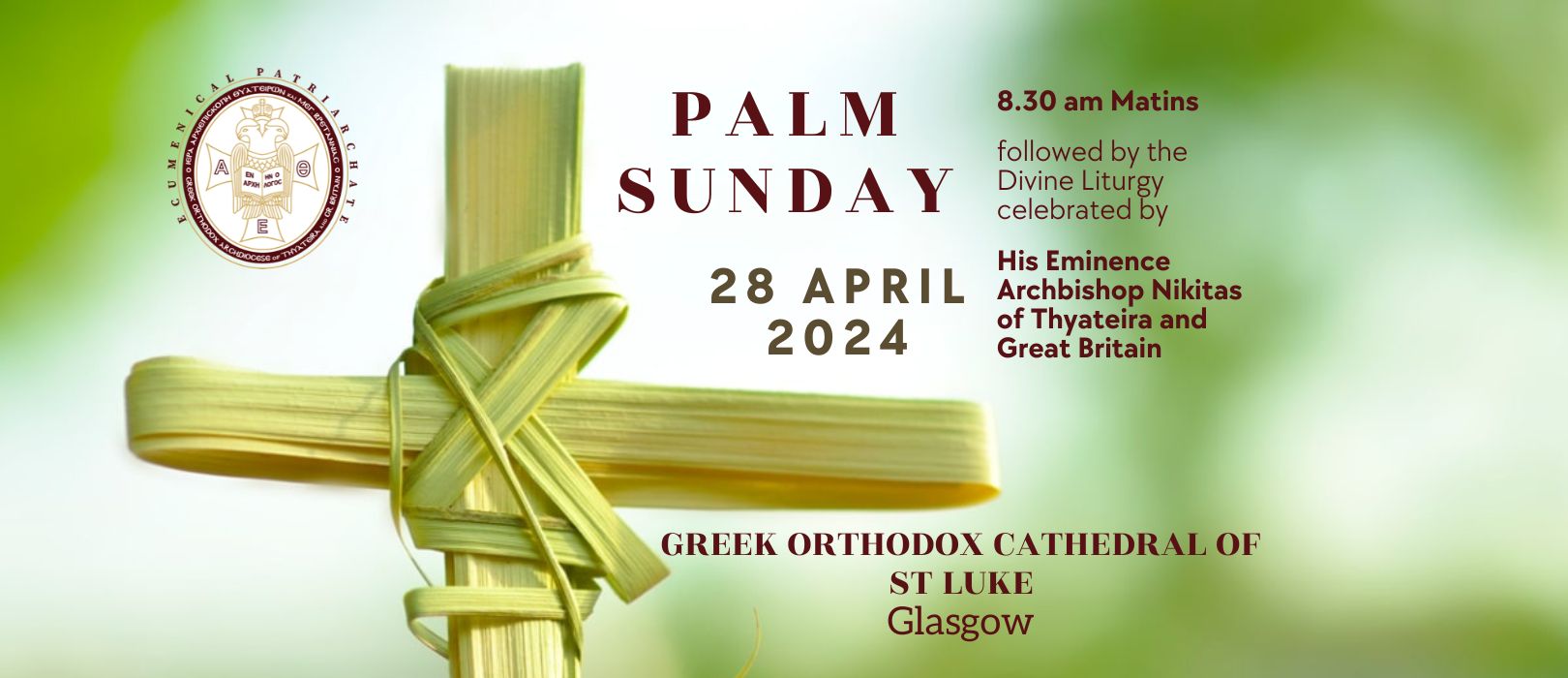 Palm Sunday In Glasgow Archdiocese Of Thyateira And Great Britain
